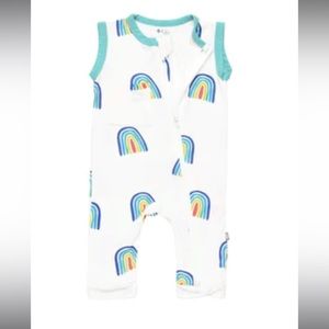 Kyte Baby zippered sleeveless Romper in Jade Rainbow